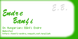 endre banfi business card
